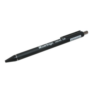 Ручка гелевая Берлинго вельвет черная АВТОМАТ 0,5мм 50065
